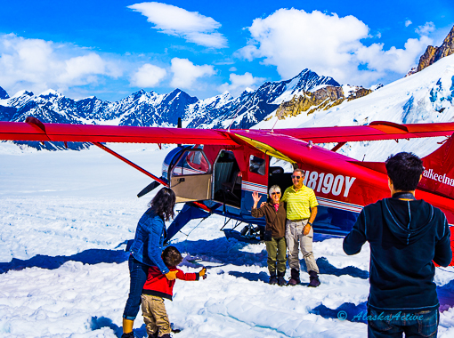 Flightseeing over Mt. Denali 