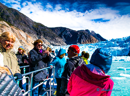 Ice Calving during Tracy Arm Cruise