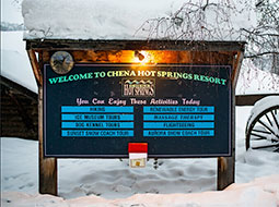 Chena Hot Springs Pool Winter